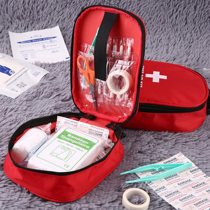 Mini First Aid Kit Pouch – Compact Emergency Travel Kit | Perfect Gift for Camping, Hiking & Outdoor Adventures