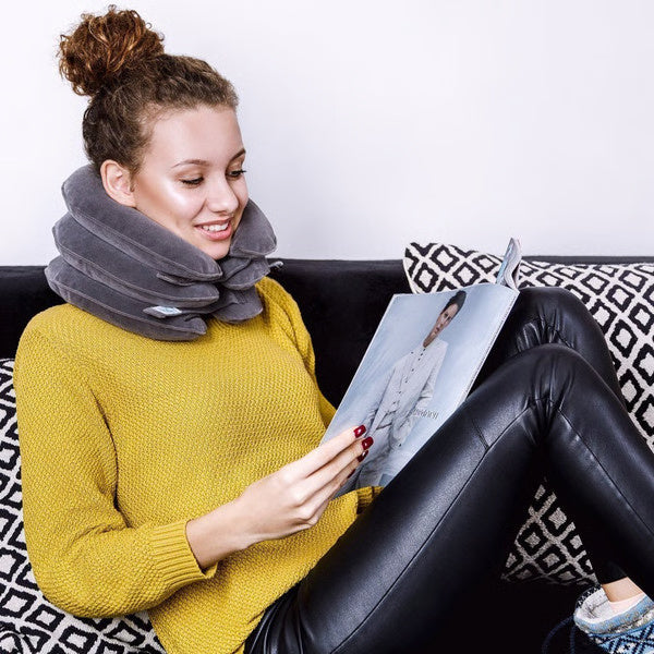 Adjustable Neck Brace Pillow with Air Pump – Perfect Pain Relief