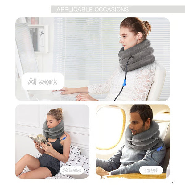 Adjustable Neck Brace Pillow with Air Pump – Perfect Pain Relief