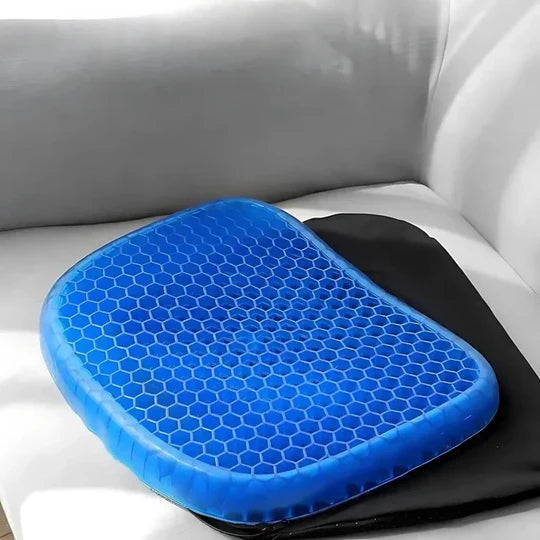Orthopedic Gel Seat Cushion | Pressure Relief - Tailbone Pain - Lower Back Support - For Office Chair - Car - Wheelchair Use