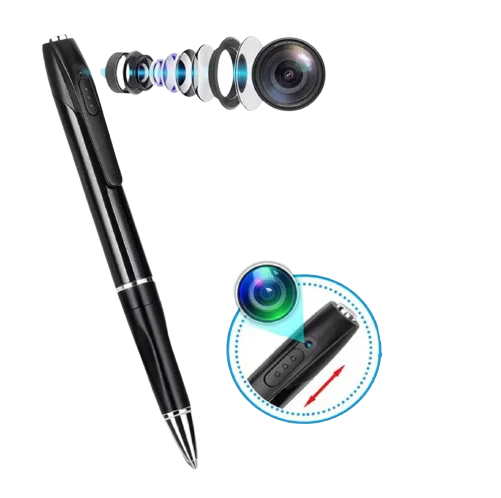 Mini Camera Pen Pocket Digital Voice Video Recorder for Business Conference 1080P Wearable Body Micro Cam Security Cameras