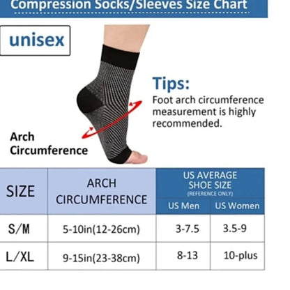 1pair Neuropathy Socks, Ankle Brace Socks, Tendonitis Compression Socks for Pain Relief & Swelling