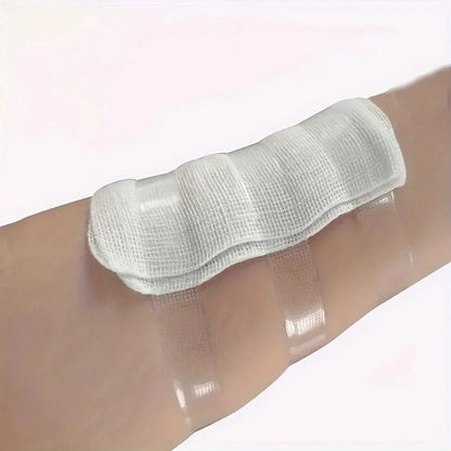 Breathable Grid Transparent Medical Tape Roll, Hypoallergenic PE Adhesive for Wound Care, Curved Healing Patches