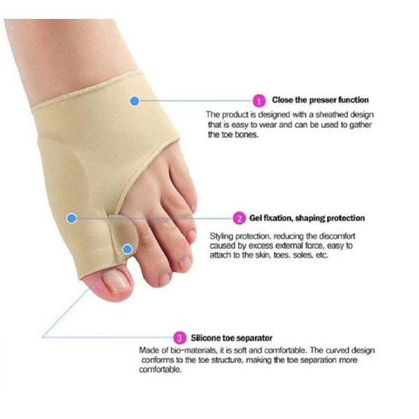 1 Pair Big Toe Bunion Splint Straightener Corrector Foot Pain Relief Hallux Valgus