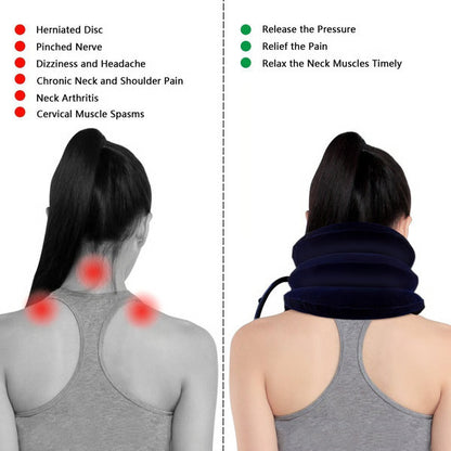 Adjustable Neck Brace Pillow with Air Pump – Perfect Pain Relief