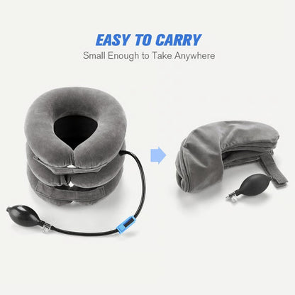 Adjustable Neck Brace Pillow with Air Pump – Perfect Pain Relief