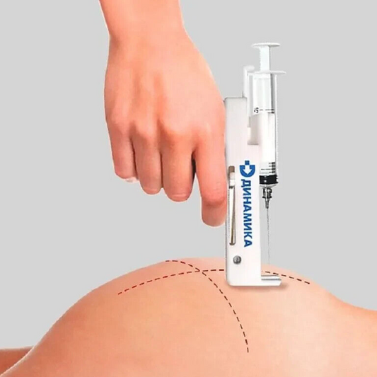 Self-administered injector gun for syringes 3 & 5 ml Refillable Automatic Injection